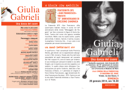 Giulia Gabrieli - Ordine Francescano Secolare del Friuli