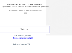IFRS 3 - Esempio - Università degli studi di Bergamo