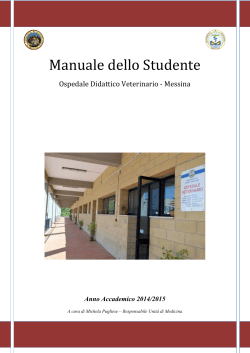 Manuale dello Studente - Università degli Studi di Messina