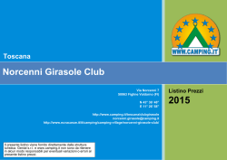 Listino Prezzi Norcenni Girasole Club