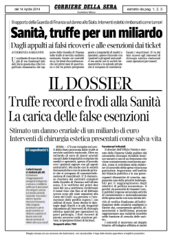 IL DOSSIER - Liberiamoci.org