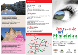 Itinerari guidati - Comune di Carpegna