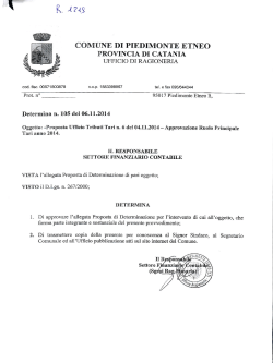 proposta ufficio tributi tari n.6 del 04.11.2014