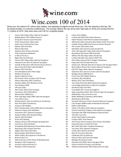 Wine.com 100 of 2014