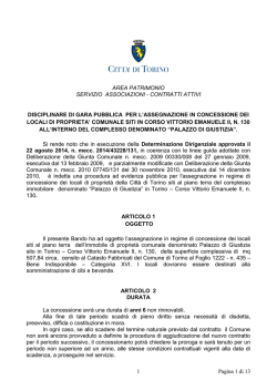 Disciplinare di gara