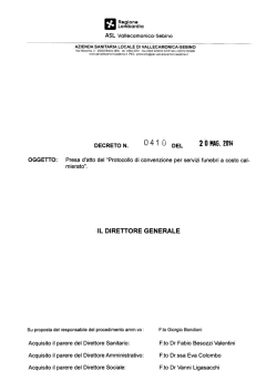 Decreto 410/2014 - ASL Vallecamonica