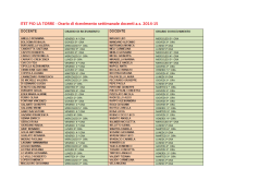 Orario Ricevimento Antimeridiano Docenti 2014_15