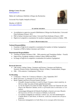 Read CV in english - Université Nice Sophia Antipolis