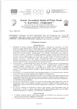 determina sostituzione rup - Battisti