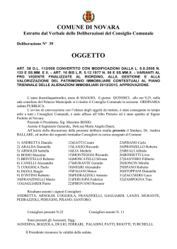 documento - Comune di Novara