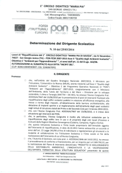 documento - 1&deg; Circolo Didattico San Giorgio Jonico