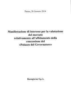 Manifestazione di interesse per la valutazione - b