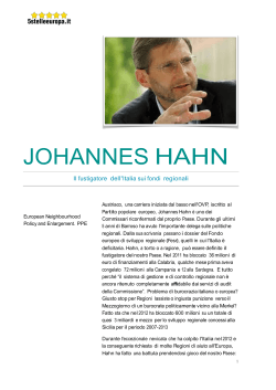 JOHANNES HAHN - Beppe Grillo
