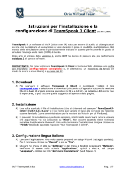 Documento OVT - Orio virtual team