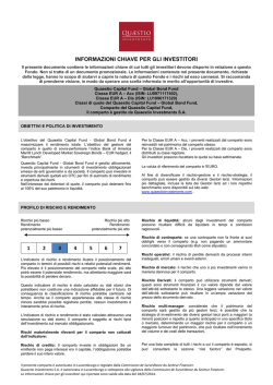 informazioni chiave per gli investitori 1 2 3 4 5 6 7
