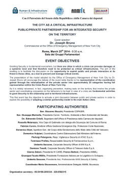 Il 25 marzo, a Roma, con il Commissioner Office of