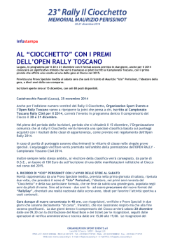 InfoStampa n&deg; 03 - Cioccorally.it