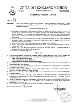 ORD.N° OGGETTO: - Comune di Mogliano Veneto