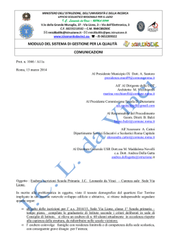 Iscrizioni 2014-15 - Istituto Comprensivo Leonardo da Vinci