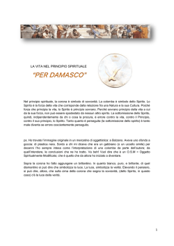 Il segno spirituale "per Damasco"