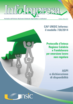 Infoimpresa Febbraio/Marzo 2014