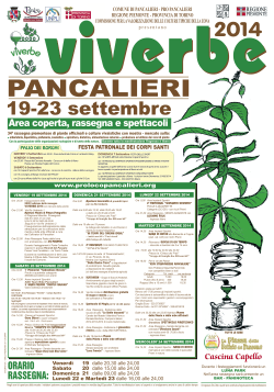 www.prolocopancalieri.org COMUNE DI PANCALIERI