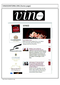 VINOEDINTORNI.ORG (home page) - Istituto del vino italiano di