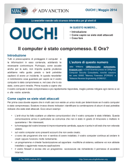Il computer &egrave; stato compromesso. E Ora?