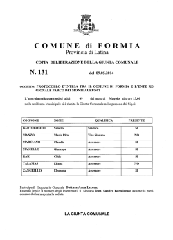 COMUNE di FORMIA