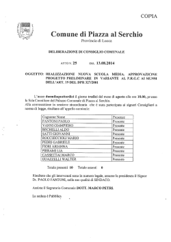Delibera C.C n. 25 del 13.08.2014