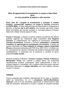 Invest in Tuscany