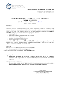 orl SPECIFICO _2_ - Azienda Ospedaliera Santi Antonio e Biagio e