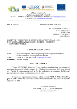 Istituto Comprensivo Piedimonte Matese II &ndash; Castello