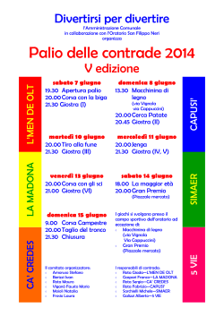 Palio2014_Locandina - Comune di Almenno San Salvatore