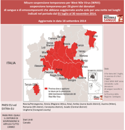 Tabella Sinottica - Dona Sangue Roma Est