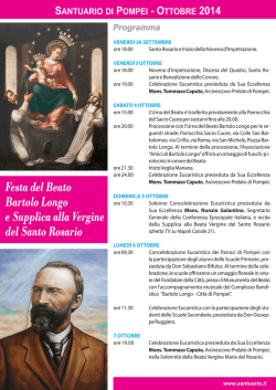 Festa del Beato Bartolo Longo