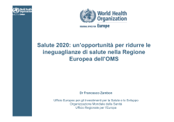 Salute 2020 - Agenzia Regionale di Sanità della Toscana