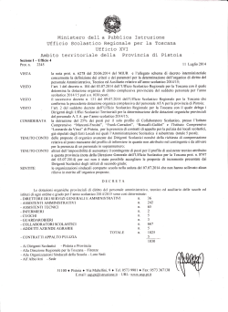 DecretoOrganicoDiritto201415 - Ufficio Scolastico Provinciale
