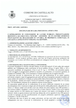 disciplinare - Comune di Castellalto
