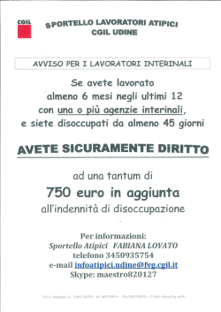 indennit&agrave; aggiutiva lavoratori interinali