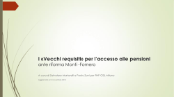 I vecchi requisiti ante riforma Fornero