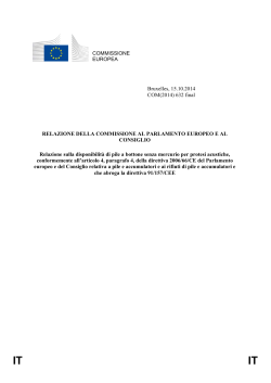 COMMISSIONE EUROPEA Bruxelles, 15.10.2014 COM(2014