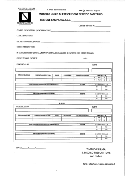 Nuovo Modello Unico di Prescrizione