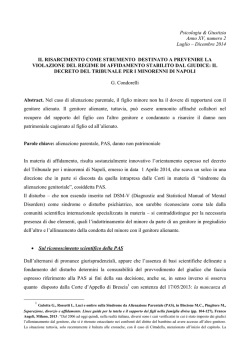 Il risarcimento come strumento destinato a prevenire la violazione