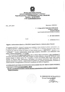 Piazza Risorgimento,2 - 82100 BENEVENTO Cod.
