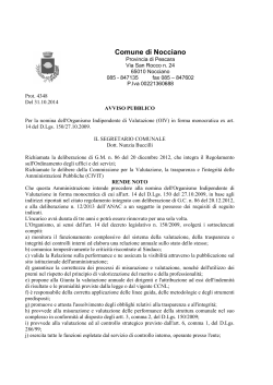 bando oiv-2014 - Sito Ufficiale del Comune di Nocciano