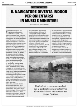 Il navigatore diventa indoor per orientarsi in musei e ministeri