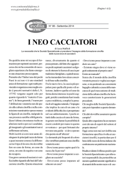 I NEO CACCIATORI di Luca Maffioli
