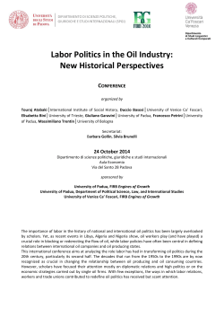 Labor Politics in the Oil Industry