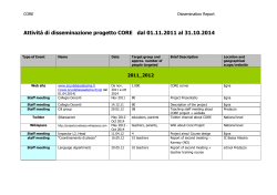 Dissemination form CORE 2011_2014